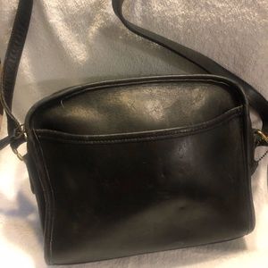 Classic black coach purse